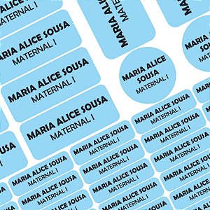 129 Etiquetas Escolares Vinil CORES