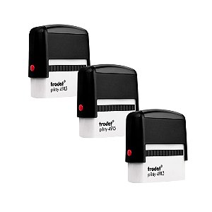 Kit 3 Carimbo Trodat 4913 Auto Almoxarifado Expedição Médico