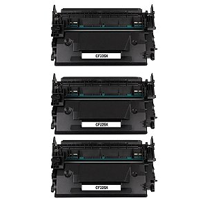 Kit 3 Toner Compatível HP 26X MAIOR CF226X M402 M426