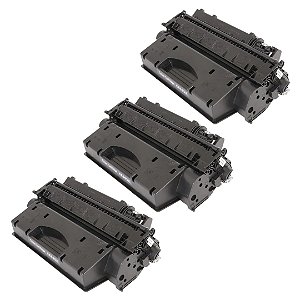 Kit 3 Toner Compatível HP 05X CE505X CE280X M425 2055 M401