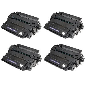 Kit 4 Toner Compatível HP 55X MAIOR CE255X HP P3015 HP M521