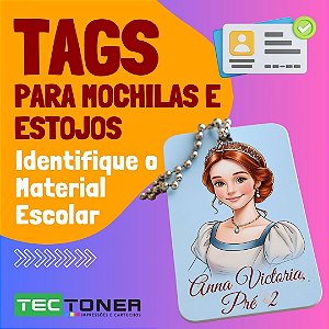 Tag P para Estojos e Lancheiras