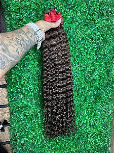 Cacheado Castanho Médio Vietnamita 50g