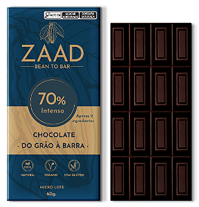 Chocolate 70% Intenso 60g - ZAAD