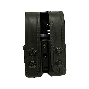 Porta Carregador Duplo com Tampa (Polímero) - Preto (Maynards)