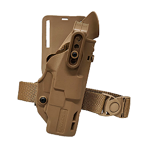 Coldre de Cintura Glock 2/3 Ret com Fita - PRF/CAQUI (Maynards MTM)