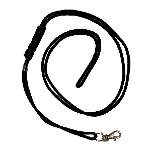 Cordão Fiél para Apitos/chaves - 1 Ponta Preto