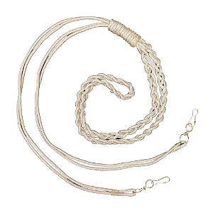 Cordão Fiél para Apitos/chaves - 2 Pontas Branco