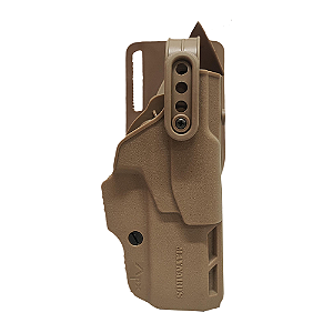 Coldre de Cintura 2 Ret para Beretta APX, PT840 e TH9 Tan/Caqui (Excalibur Maynards)