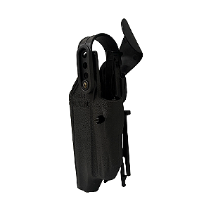 Coldre para Glock com Lanterna e Red dot com Garfo - Preto (Phantom Red dot Maynards)