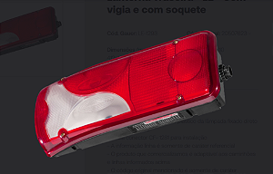LANTERNA TRAS C/VIGIA VV VM/FH/FM/NH ADAPT C/SOQ 258041