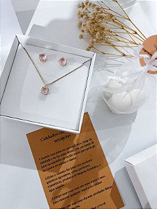 Conjunto Quartzo Rosa