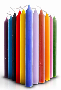 Vela N8 Extra pacote com 8 unidades várias cores - 240g