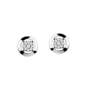Brinco Cindy Pave Circulo Ouro 18k Diamante