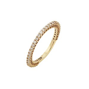 Alianca Ouro 18k Diamante