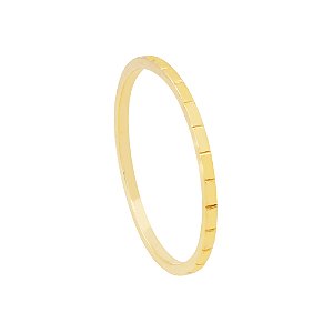Alianca Textura Ouro 18k