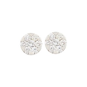 Brinco Illusion N1 Version Ouro 18k com Diamantes