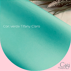 Papel de seda verde tifany claro