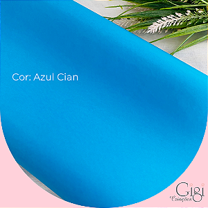 Papel de seda azul cian