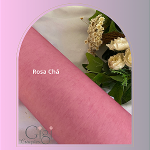 Tecarte ou viscose têxtil rosa chá