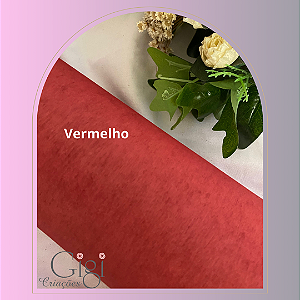 Tecarte ou viscose têxtil vermelho