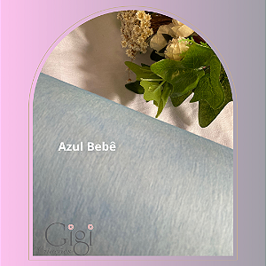 Tecarte ou viscose têxtil azul bebê