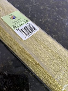 Papel Crepom Italiano Metalizado Rossi 140g