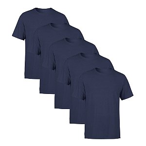 Kit 5 Camisetas SSB Brand Masculina Lisa Premium 100% Algodão
