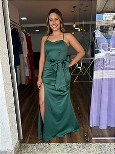 VESTIDO VERDE ESMERADA