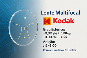 Lente Multifocal Kodak Precise UHD com Antirreflexo No Reflex – Clareza e Conforto em Todas as Distâncias