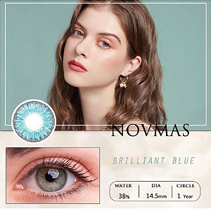 Lente de Contato Colorida Sem Grau – NOVMAS Gray