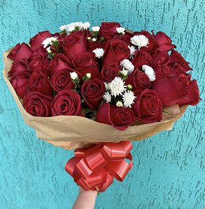 Buquê de 40 Rosas Vermelhas