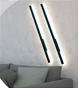 ARANDELA STYLE PRETO 3000K  13W 3000K BIVOLT IP20