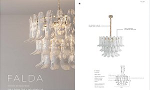 PENDENTE FALDA 12XE14 D80X52CM