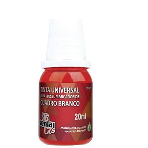Tinta P/ Pincel Quadro Branco 20ml Vermelho Genial