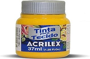 Tinta Para Tecido Fosca, Acrilex, Amarelo Canario, 37 ml