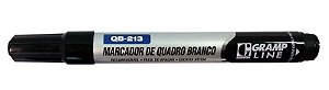 MARCADOR QUADRO BRANCO GRAMPLINE RECARREGAVEL PRETO