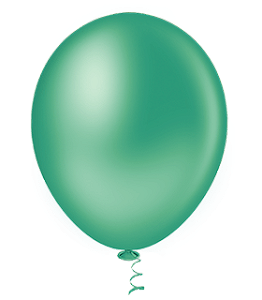 BALAO 9 LISO REDONDO GRANFESTA VERDE C/50UN PIC PIC 01X01
