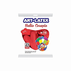 Balao 12 Coracao Vermelho C25 Artlatex