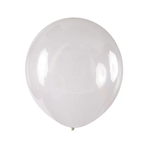 Balão Redondo Liso nº9 c/ 50un Cristal Art-Latex