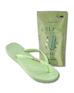 Sandália de dedo Gelato + Pin colecionável | Pistache