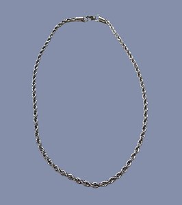 Colar Frevo Prateado 4mm