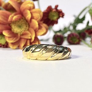 Anel Croissant Dourado