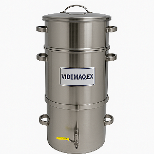 Panela de suco 20kg aco inox extratora a vapor