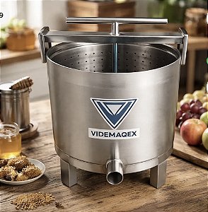 prensa manual 25 litros mel frutas mosto vinho cacau banha