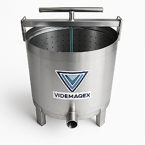 Prensa manual 25 litros inox 304