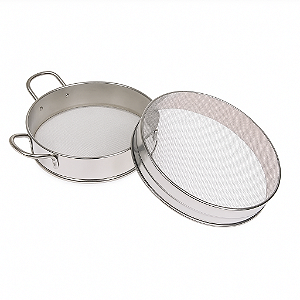 Peneira dupla inox apicultura