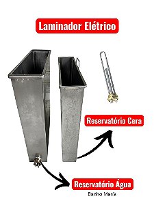 Laminador de Cera Abelha Elétrico em Inox