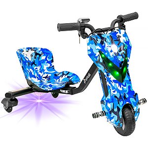 Triciclo Elétrico Audisat 6.5" com Bluetooth e Speaker - Varias Cores