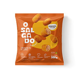 Croquete de Carne 20g – Pacote 300g | Frito Congelado para Aquecer